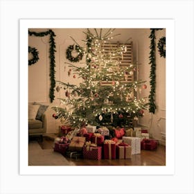 A Photo Of A Christmas Tree With Many Or Wmrzcsnas0kfnqaettxnva Vrfn9r4pqhy5pag4iov8ag Art Print