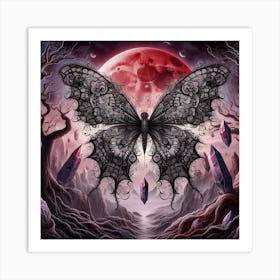 Butterfly Of The Night 2 Art Print