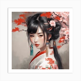 Asian Girl 4 Art Print