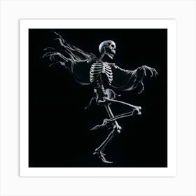 Skeleton Dance 2 Art Print
