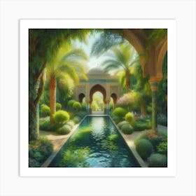 Garden In Morocco Art Print