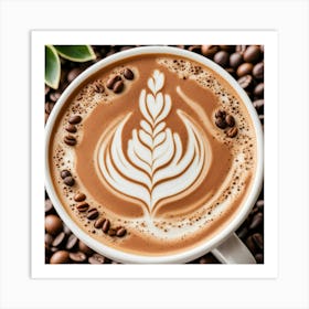 Coffee And Latte Art 2 Art Print