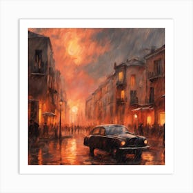 Night In The City Art Print