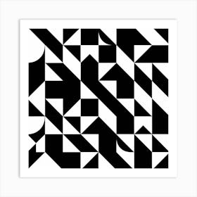 Black and White Abstract Art 199 Art Print