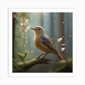 Bird In The Forest 1 Art Print