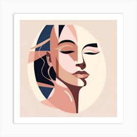 Abstract Portrait Of A Woman 25 Art Print