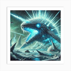 Glacius Ice Spike Attack Art Print