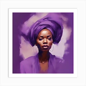 Purple Woman 1 Art Print