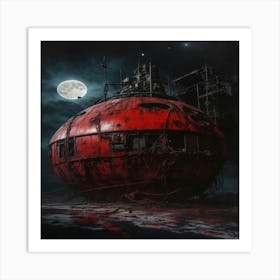 Red Sphere Art Print