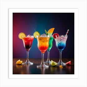 Different Cocktails Art Print