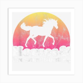 Horse And Treasure Hunting Women Or Girls Horses Art Print