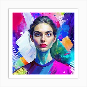 Portrait Of A Woman 10 Art Print