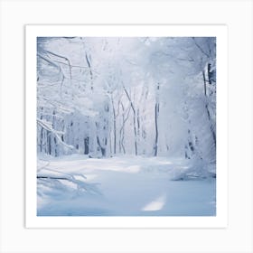 Snowy Forest Art Print