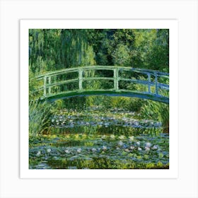 Claude Monet, The Japanese Bridge (The Water-Lily Pond), 1899 Original Reproduction HD Print, Remastered Immaculate Art Print