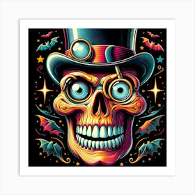 Steampunk Skull 4 Art Print