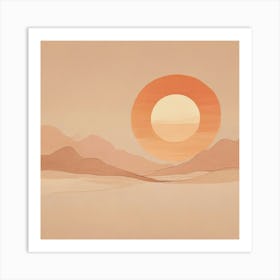 Desert Landscape - Desert Stock Videos & Royalty-Free Footage 2 Art Print