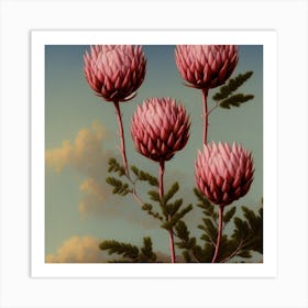 Desert flowers Art Print