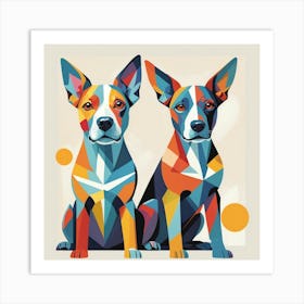 Two Dogs Art Print