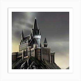 Castle Architecture Landscape Fortress Building Tower Landmark Art Print