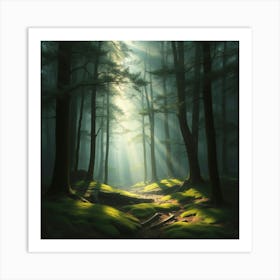 Forest Path Poster