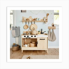 Wooden Play Kitchen 2024 05 17t210128 Art Print