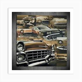 Classic Cars Canvas Art Print