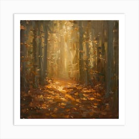 Path Through The Woods 1 Art Print