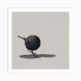 Bird On A Ball Art Print