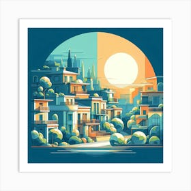 Cityscape 42 Art Print