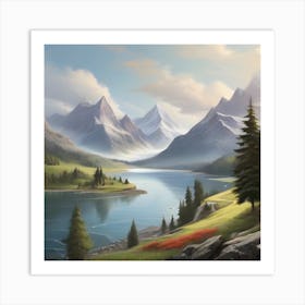 Landscape Painting 3 Art Print