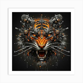 Tiger Head 8 Art Print