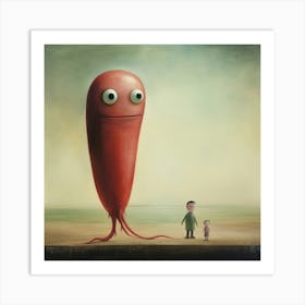 'The Giant Worm' Art Print