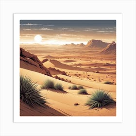 Desert Landscape 16 Art Print