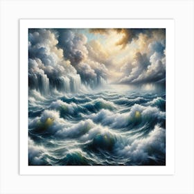 Stormy Seas Dreamscape Art Print