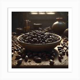 Coffee Beans In A Bowl 10 Art Print