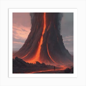 Lava Mountain Art Print