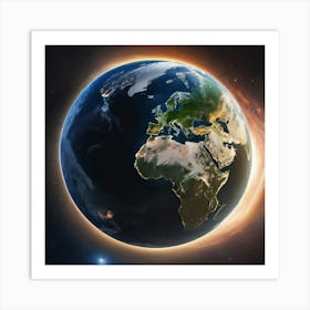 Earth From Space 4 Art Print