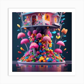 Treehouse of candy 8 Art Print