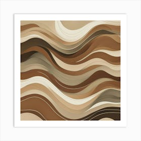 Abstract Wavy Pattern 7 Art Print