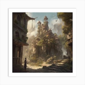 Fantasy City 73 Art Print