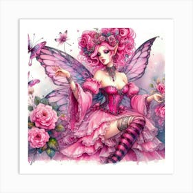 Fancy Pink Fairy Art Print