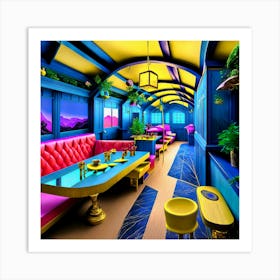 Train Station Art Print