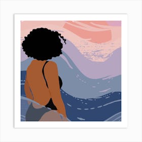 Sands And Tans Square Art Print