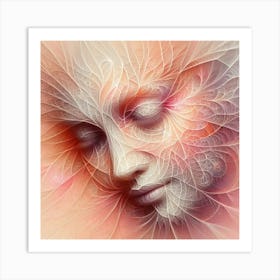 Woman'S Face 1 Art Print