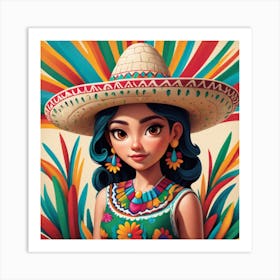 Mexican Girl 73 Art Print