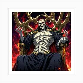 Skeleton King 1 Art Print