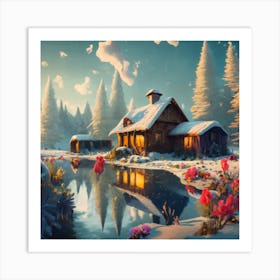 Winter Scene Art Print