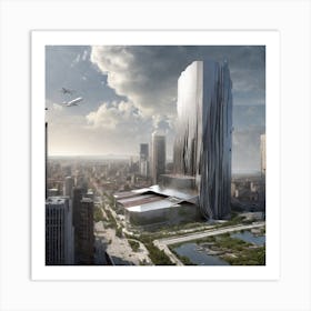 Shanghai Skyscraper Art Print