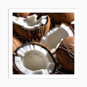 Coconuts Art Print