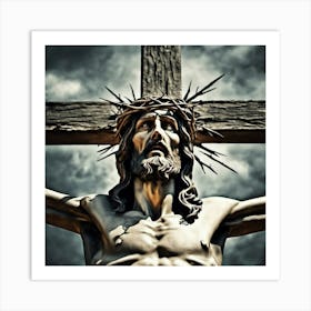 Jesus Christ On The Cross Art Print